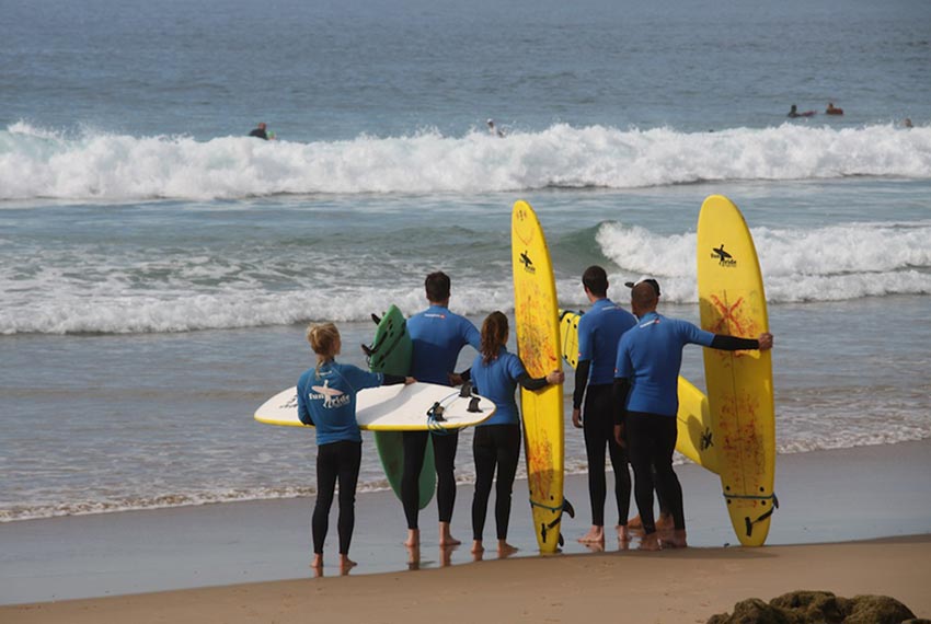 Surfen lernen und Fitness Training