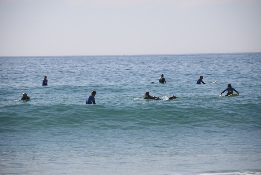 Surfgruppe - Wellenreiten Surfen lernen